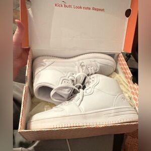 Fabletics All White High Tops Sneakers